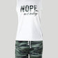 Nope Not Today Camouflage Print Casual Tank Top & Shorts Set