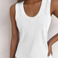 U Neck Racer Back Ribbed Tank Top