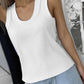 U Neck Racer Back Ribbed Tank Top