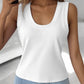 U Neck Racer Back Ribbed Tank Top