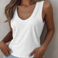 U Neck Racer Back Ribbed Tank Top