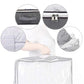 Gray Foldable Clear Window Zipper Storage Bag