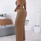 U Neck Skinny Cami Maxi Dress