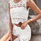 Crochet Lace Sleeveless Crop Knit Top & Shorts Set