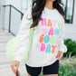 Beige HAVE A GOOD DAY Drop Shoulder Graphic Sweatshirt