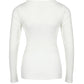 Long Sleeve U Neck Skinny Ribbed Top