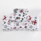 White Christmas Pattern Print Cut Out Hair Claw Clip