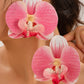 Bonbon Elegant Phalaenopsis Simulated Flower Earrings