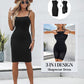 BUILT IN SHAPEWEAR Spaghetti Strap Tummy Control Slip Dress