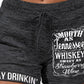 Smooth As Tennessee Whiskey Sweet As Strawberry Wine Letter Print Drawstring Shorts