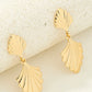 Gold Shell Shape Plated Alloy Drop Earrings