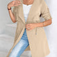 Roll Tab Sleeve Drawstring Trench Coat