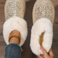 Gold Sequin Plush Lined Thick Sole Snow Boots