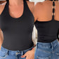 U Neck Backless Tank Top