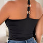 U Neck Backless Tank Top