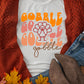 White Gobble Thanksgiving Turkey Graphic Cotton Blend T Shirt