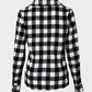 Plaid Print Buttoned Casual Long Sleeve Top