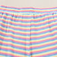 Pink Stripe Rainbow Tee Tasseled String Wide Leg Pants Set