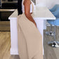 Drawstring Wide Leg Suspender Jumpsuit