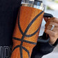 Chestnut Game Day Basketball Rhinestone Studded 40 Oz Tumbler