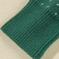 Green Christmas Snowflake Dotted Print Round Neck Sweater