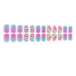 Bonbon Polka Dot Bunny Easter Fashion Square Nail Stickers