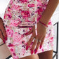 Floral Print Tied Detail Mini Dress