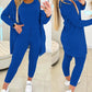 3PCS Round Neck Tank Top & Drawstring Pants Set With Coat