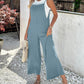 Spaghetti Strap Pocket Design Suspender Jumpsuit