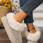 Gold Sequin Plush Lined Thick Sole Snow Boots