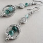 Silvery Boho Style Beaded Dangle Earrings