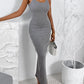 U Neck Skinny Cami Maxi Dress