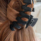 Black Plastic Resin Non-Slip Large Hair Claw