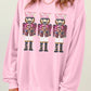 Pink Christmas Nutcracker Graphic Pullover Sweatshirt