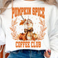 Beige PUMPKIN SPICE COFFEE CLUB Graphic Sweatshirt