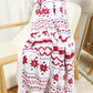 White Christmas Reindeer Snowflake Printed Sherpa Blanket