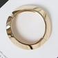 Gold Asymmetric Plated Alloy Bangle Bracelet