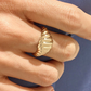 Gold Plated Vintage Croissant Ring