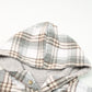 Gray Plaid Pattern Sherpa Lined Hooded Shacket