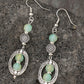 Silvery Boho Style Beaded Dangle Earrings