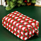 Racing Red Christmas Style Crochet Zipper Square Makeup Bag