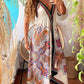 Tribal Print Plung V Neck Sleeveless Maxi Dress Caual Halter A Line Asymmetrical Vacation Dress