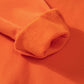 Russet Orange Solid Fleece Lined Drop Shoulder Terry Sweatshirt