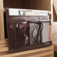 Coffee Canvas Bedside Storage Hanging Bag