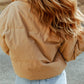 Brown Zip Up Pocketed Puffer Coat