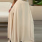 High Wasit A Line Slit Long Skirt Casual Flowy Summer Maxi Skirt