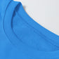 Sky Blue Solid Color Drop Shoulder Long Sleeve Basic Sweatshirt