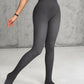 2 Piece 80g(no Fleece) High Waisted Tummy Control Elasticity Leggings Tight Pants