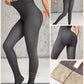 2 Piece 80g(no Fleece) High Waisted Tummy Control Elasticity Leggings Tight Pants