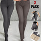 2 Piece 80g(no Fleece) High Waisted Tummy Control Elasticity Leggings Tight Pants